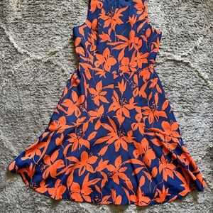 J. Crew Orange A-line Sundress